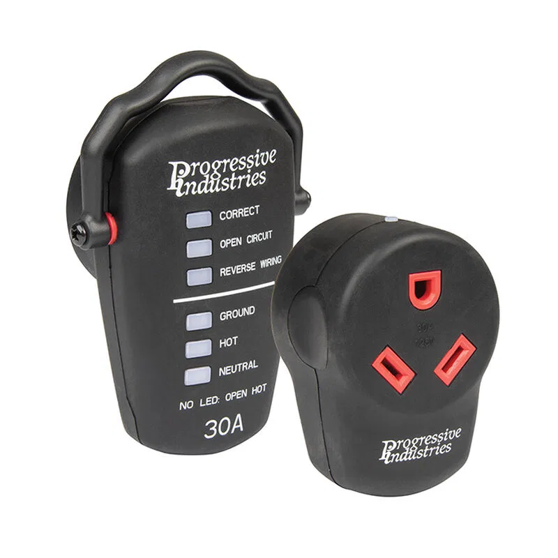 PSK-30 – PROGRESSIVE Surge Protector, Protect From Damaging Power Surges Portable 30 Amp With Fault Indicator Light O...